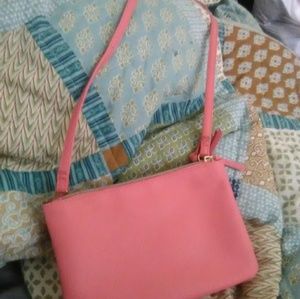 Pink cross body bag